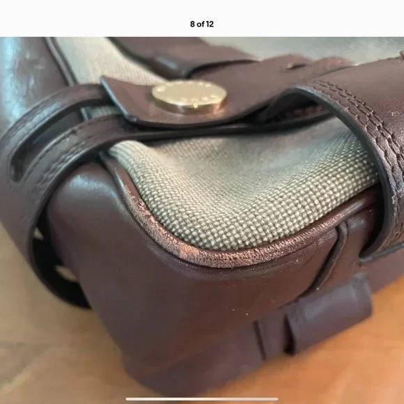 Michael Kors Large Canvas and Leather Harness Grab Handbag - Picture 9 of 16